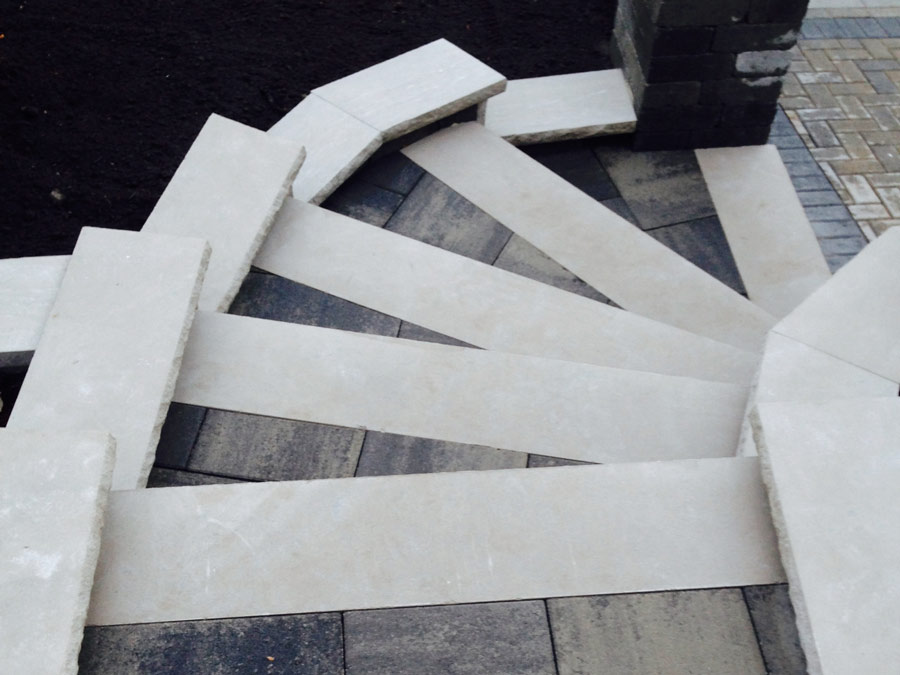 marble stairway - Masonry Services